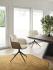 CALLIGARIS COCOON ARMCHAIR WITH ALUMINIUM SWIVEL LEGS