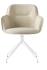 CALLIGARIS COCOON ARMCHAIR WITH ALUMINIUM SWIVEL LEGS