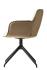 CALLIGARIS COCOON ARMCHAIR WITH ALUMINIUM SWIVEL LEGS